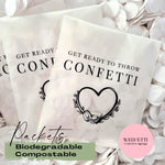 Slow falling paper Confetti - Baby Blue White