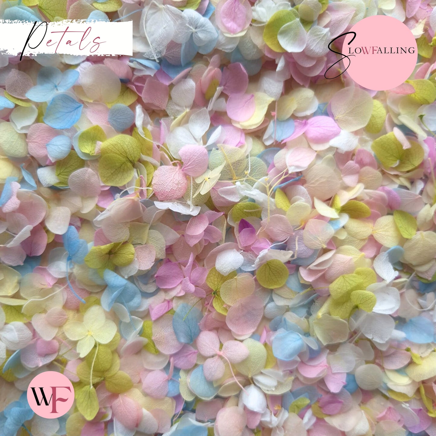 Snow Petal Confetti® - Pastel Party White