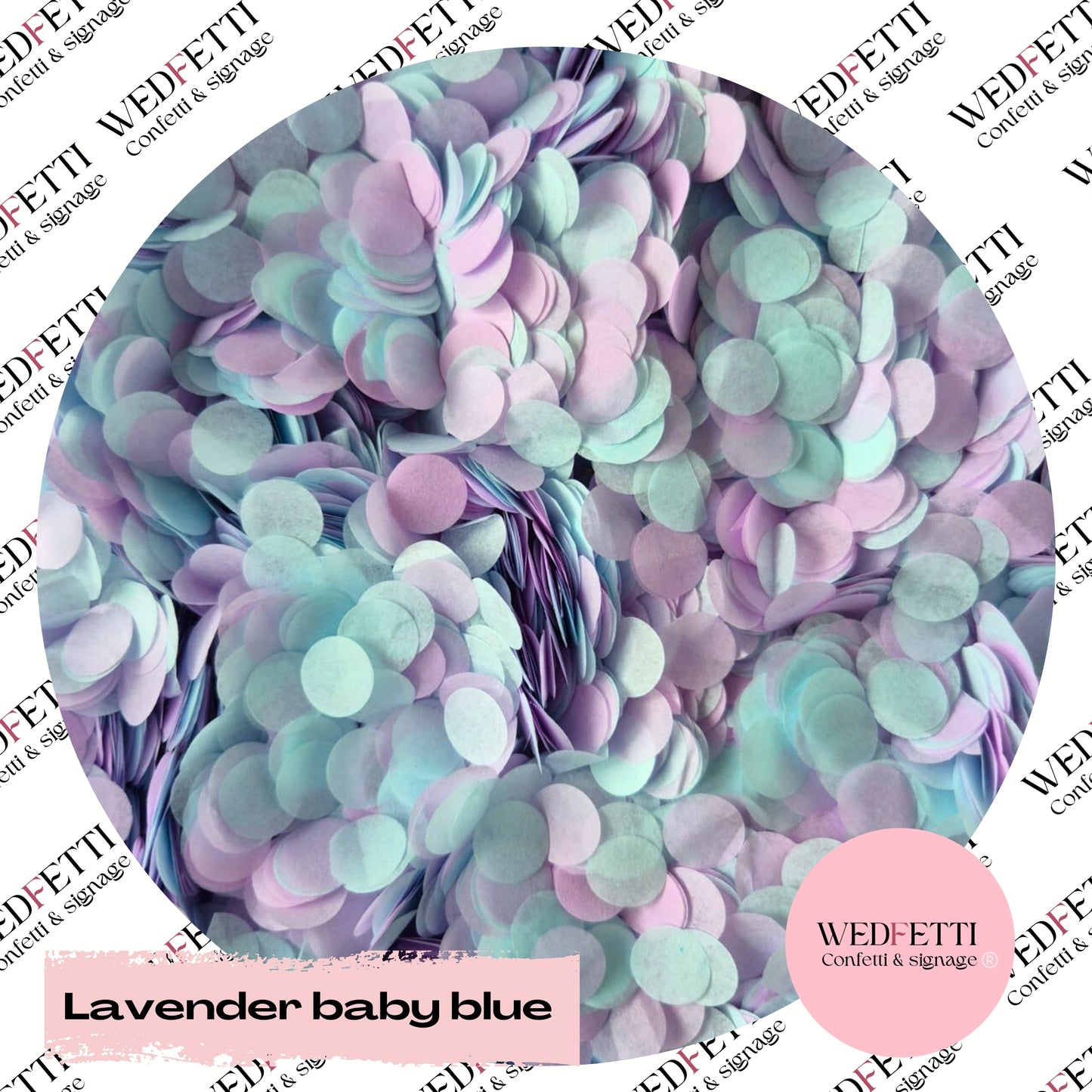 Slow falling paper Confetti - Lavender baby Blue