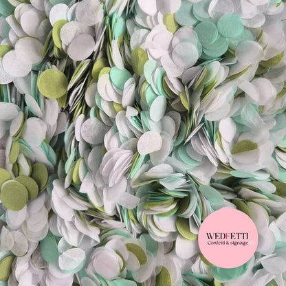Slow falling paper Confetti - Deep Sage Mint