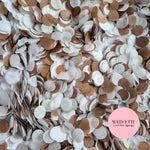 Slow falling paper Confetti - White Chocolate