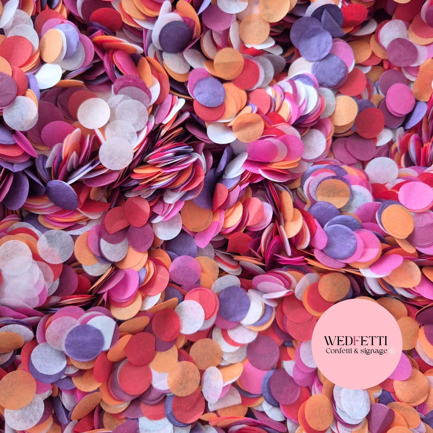 Slow falling paper Confetti - White Dragon mix