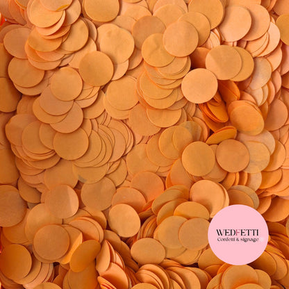 Circles Large 2.5cm Biodegradable - October Orange