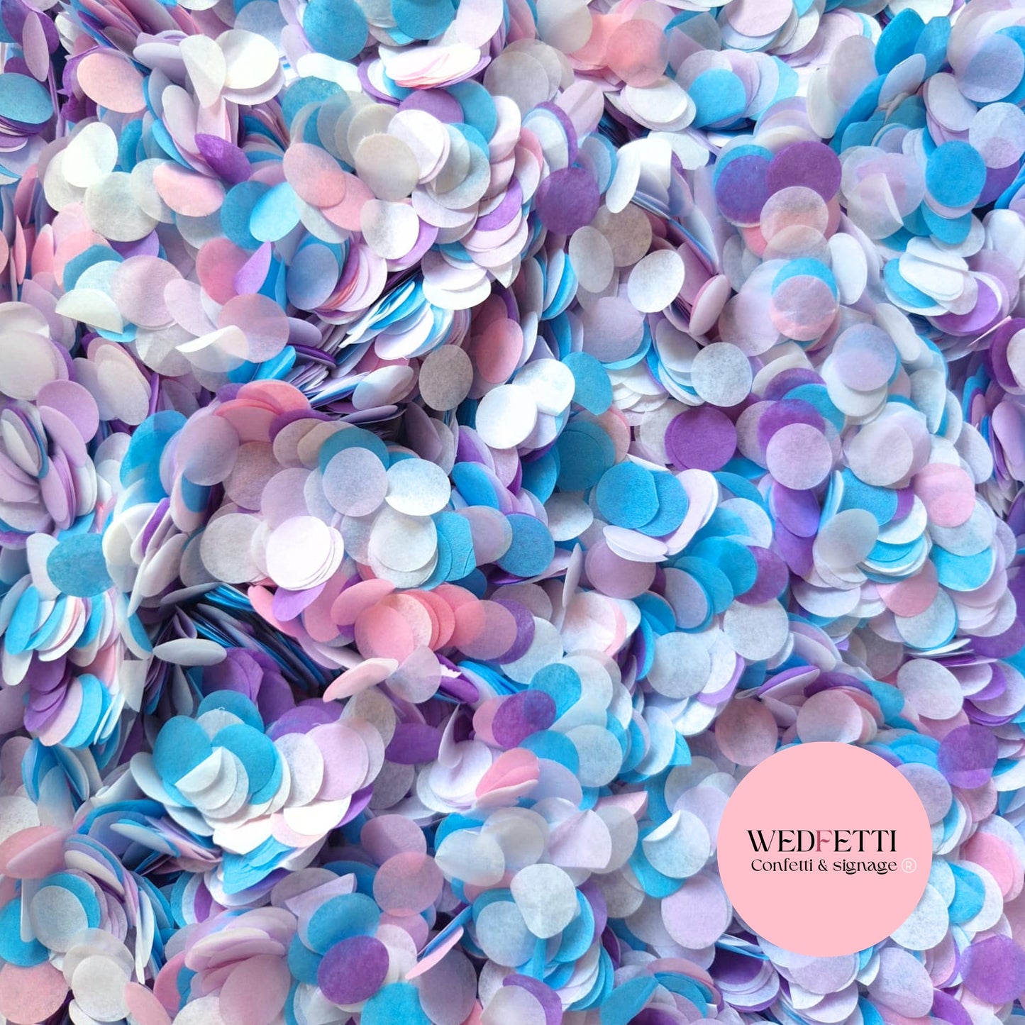 Slow falling paper Confetti - 2 Party Rose White