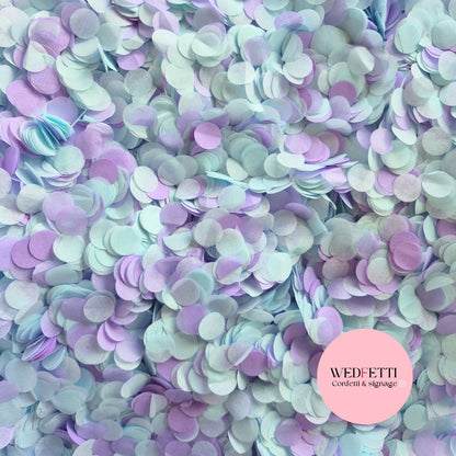 Slow falling paper Confetti - Baby Blue Violet