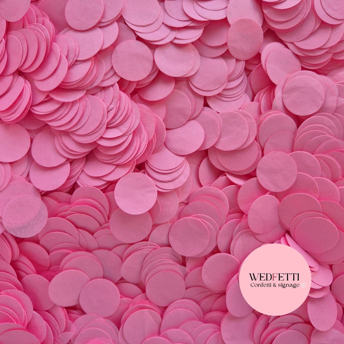 Circles Large 2.5cm Biodegradable - Rose Pink