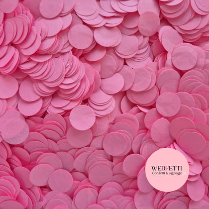 Circles Large 2.5cm Biodegradable - Rose Pink