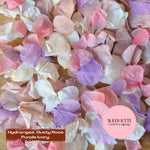 Petal Confetti hydrangea - Dusty Pink Rose Pink purple Light Ivory