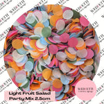 Circles Large 2.5cm Biodegradable - Light Fruit Salad Party Mix