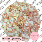 Slow falling paper Confetti - BPeach Light Ivory