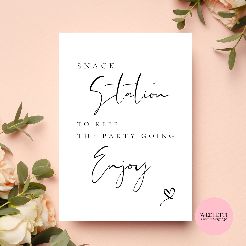 Snack Station sign