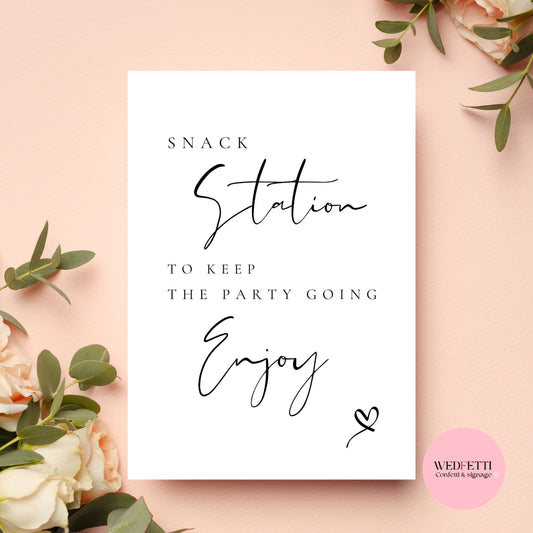Snack Station sign