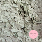 Paper Confetti hearts 1.5cm - Light Sage Grey