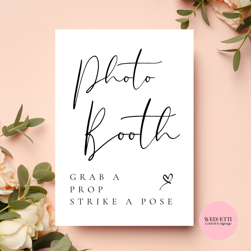 Photo booth sign