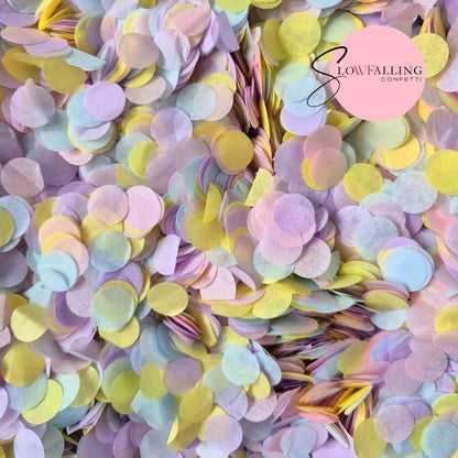 Slow falling paper Confetti - Pastello