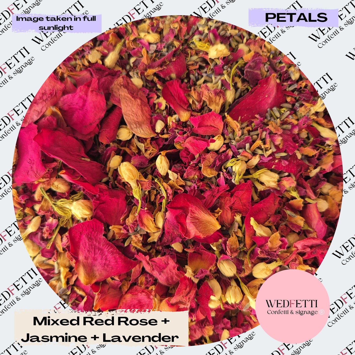 Rose petals + Jasmine buds & Lavender
