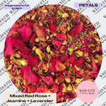 Rose petals + Jasmine buds & Lavender