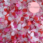 Slow falling paper Confetti - Valentine mix