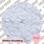 Slow falling paper Confetti - White