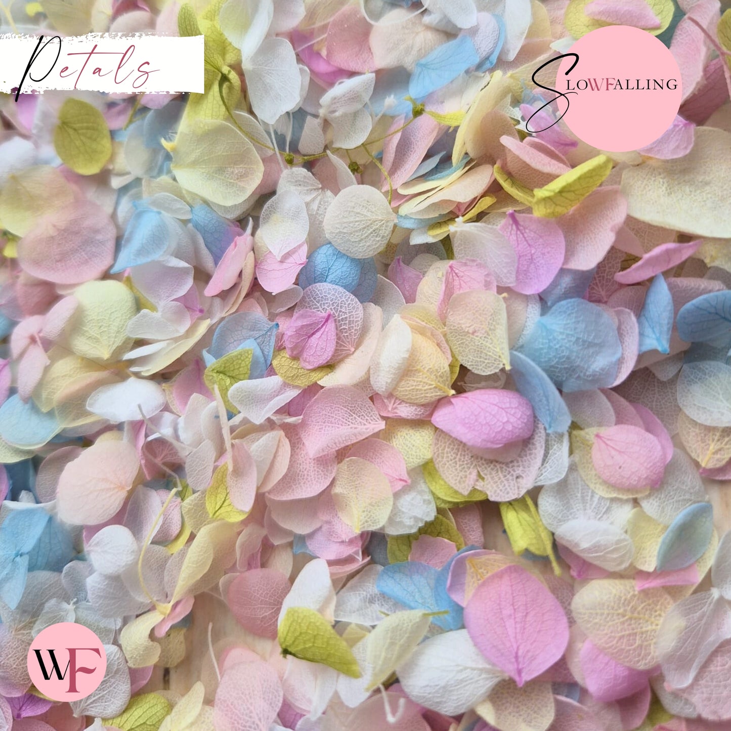Snow Petal Confetti® - Pastel Party White