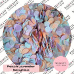 Slow falling paper Confetti - Peach Lavender baby Blue