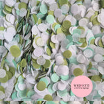Slow falling paper Confetti - Deep Sage Mint