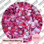 Slow falling paper Confetti - Plum Red Berry