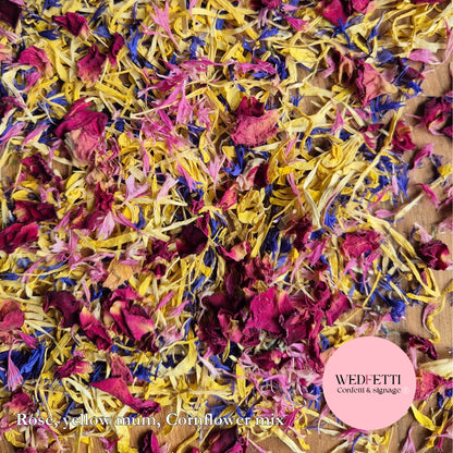 Petal Confetti - Rose, cornflower & chrysanthemum mix