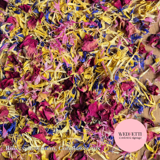 Petal Confetti - Rose, cornflower & chrysanthemum mix