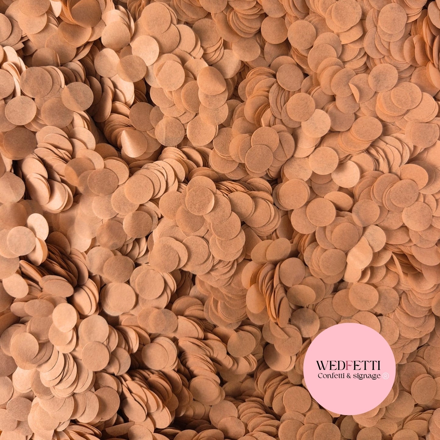 Slow falling paper Confetti - Burnt Peach