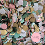 Circles Large 2.5cm Biodegradable - Full Sage Blush Gold