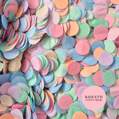 Circles Large 2.5cm Biodegradable - Pastel Party DB-Y