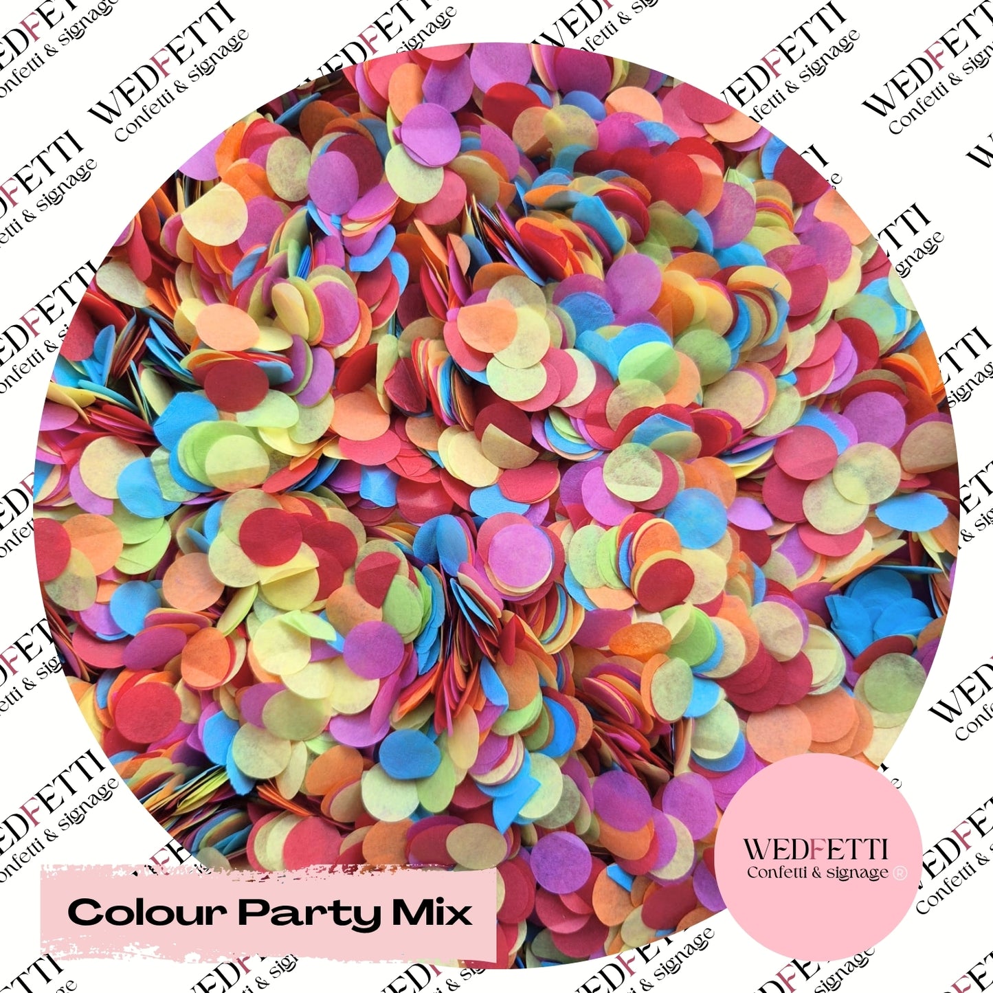 Slow falling paper Confetti - Colour Party Mix