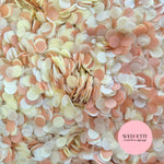 Slow falling paper Confetti - BPeach Light Ivory