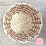 Small Round Bamboo Confetti Basket