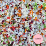 Snow Petal Confetti® - Red Autumn mix + Burgundy Rose petals