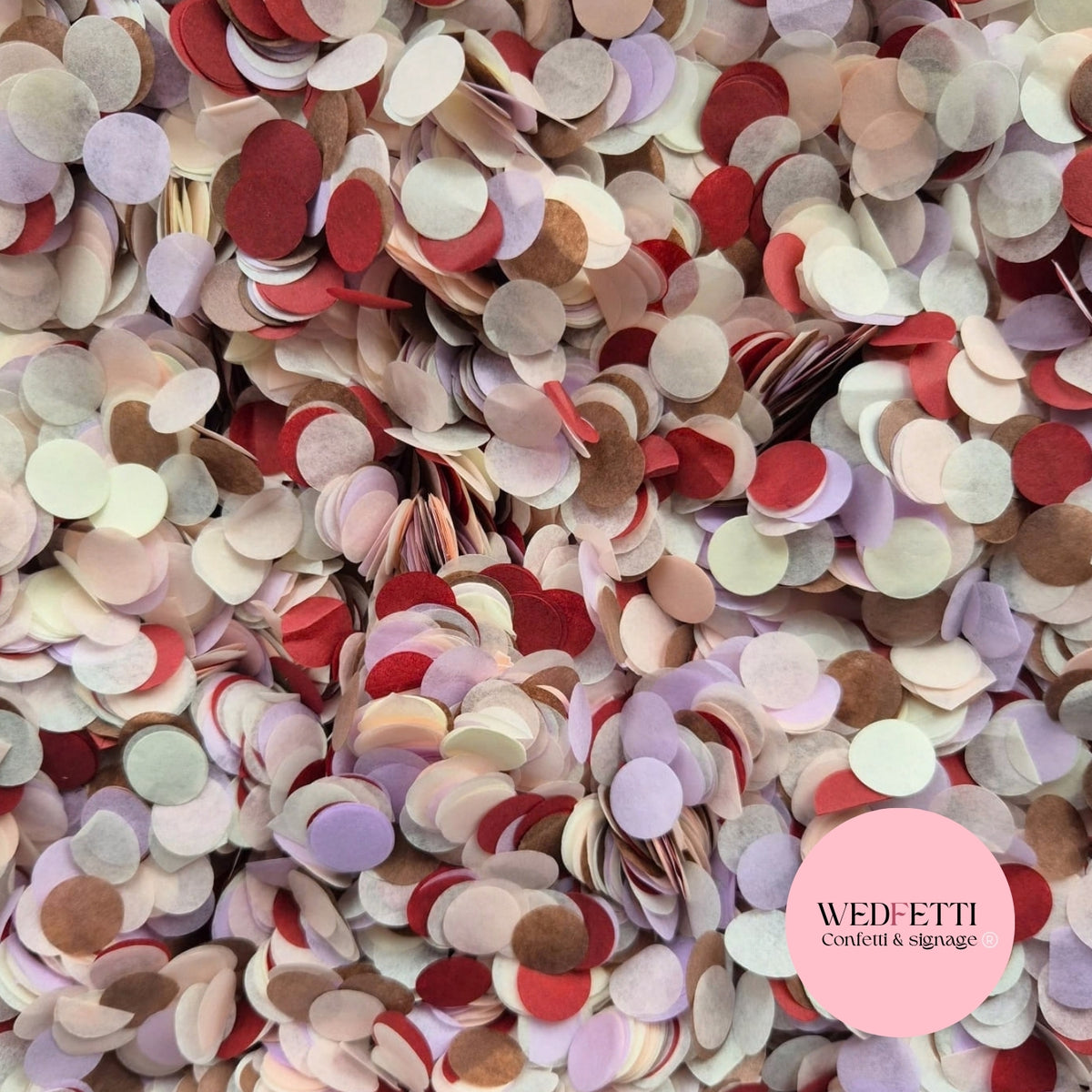 Slow falling paper Confetti - Urban Pastel Lavender burgundy wine