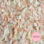 Slow Falling Paper Confetti – Dusty Blush & Light Ivory