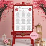 Seating plan Portrait WedFetti