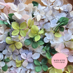 FlutterFly® Petal Confetti - Forest Green, Sage, White, Light Dusty Blue & Light Pink