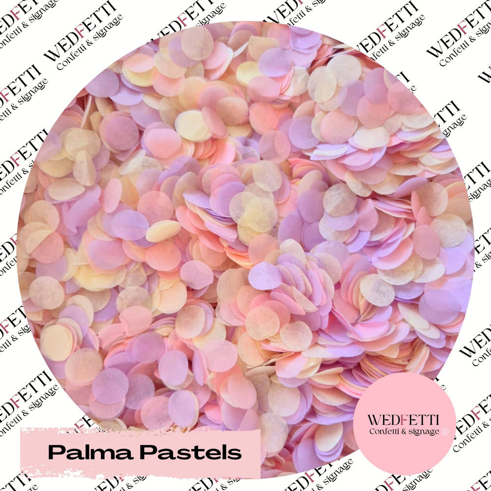 Slow falling paper Confetti - Palma Pastels