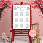 Seating plan Portrait WedFetti