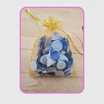 Coloured sheer drawstring organza bags