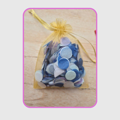 Coloured sheer drawstring organza bags