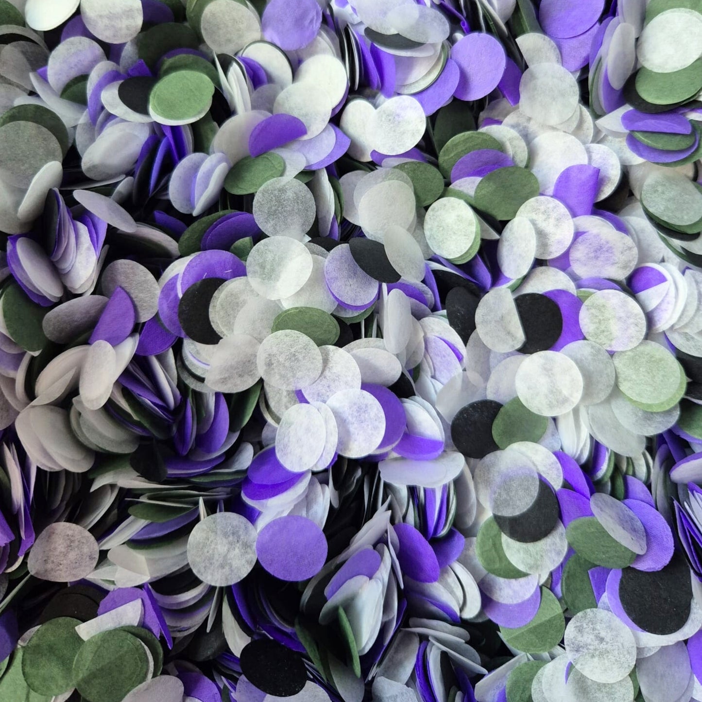 Slow falling paper Confetti - Forest Black Purple