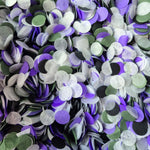 Slow falling paper Confetti - Forest Black Purple