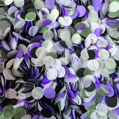 Slow falling paper Confetti - Forest Black Purple