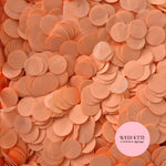 Circles Large 2.5cm Biodegradable - Peach