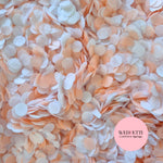 Slow falling paper Confetti - White Peach