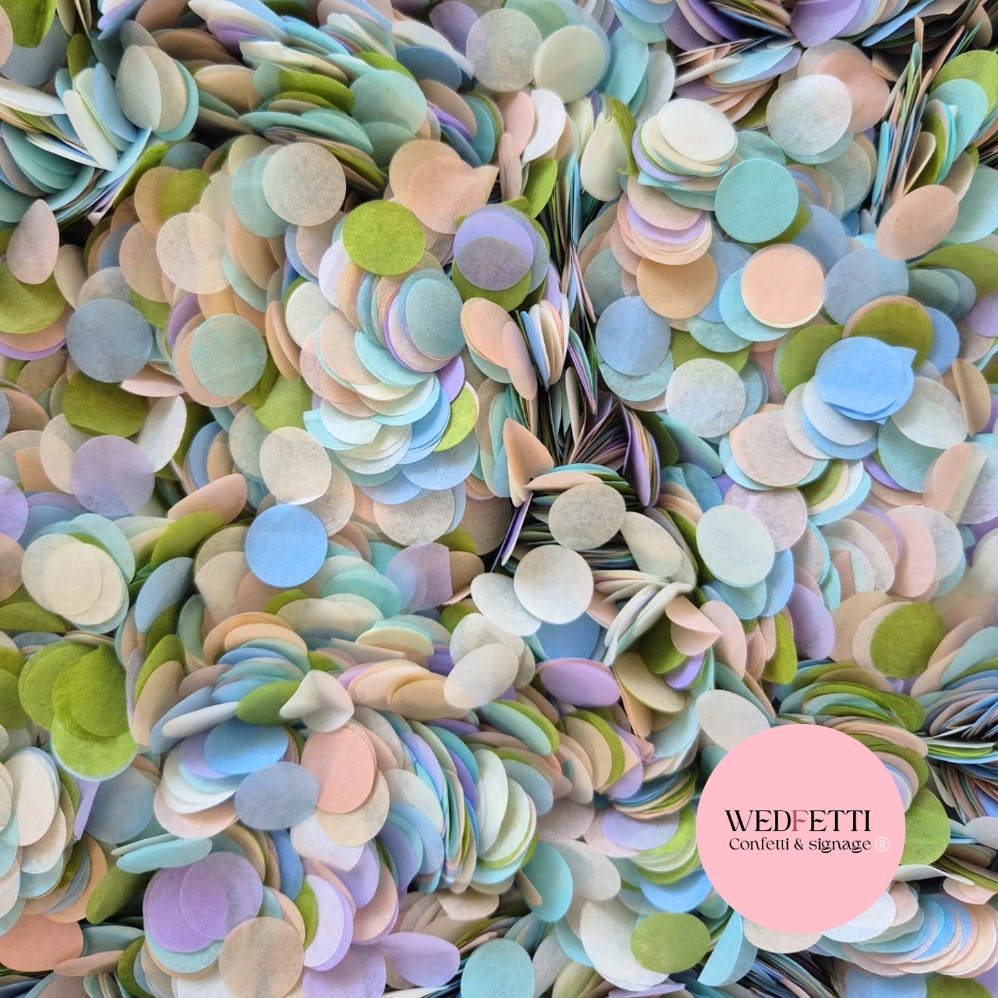 Slow falling paper Confetti - Neutral Party Mix